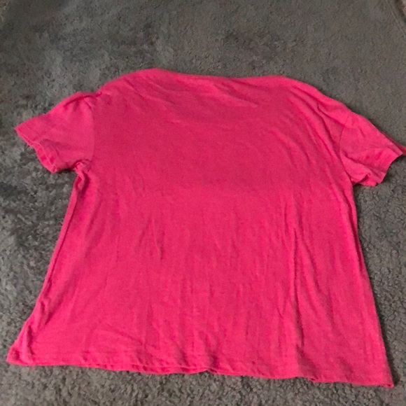 Sequined love pink short sleeve top - Picture 4 of 4